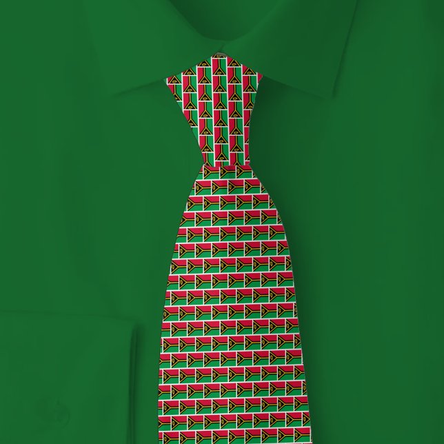 Cravate Motif brique du drapeau de Vanuatu (Créateur téléchargé)