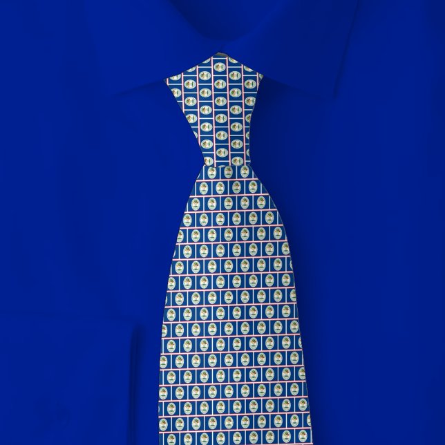 Cravate Motif brique du drapeau du Belize (Créateur téléchargé)