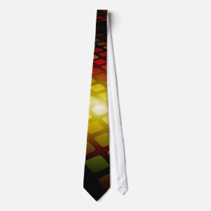 Cravate Motif Carré Abstrait