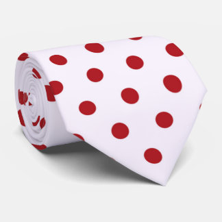 Cravate motif carrelé cool blanc pois carrelé