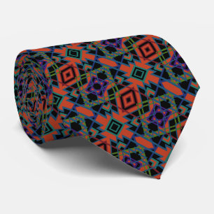 Cravate Motif Carrelé Symétrique Sud-Ouest de Ligne Artist