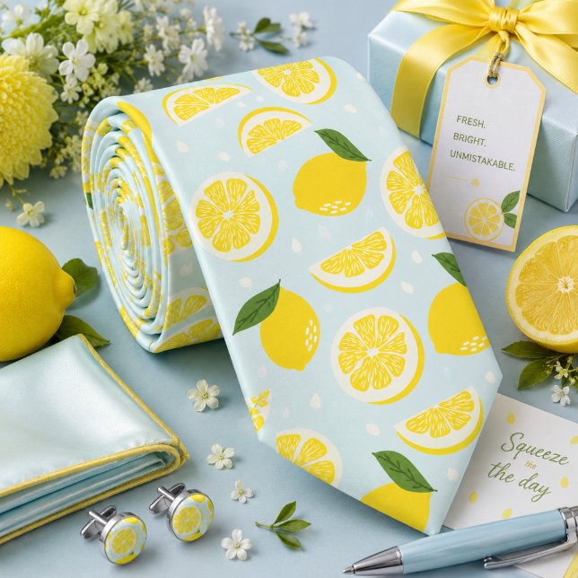 Cravate Motif Citron d'agrumes (Créateur téléchargé)