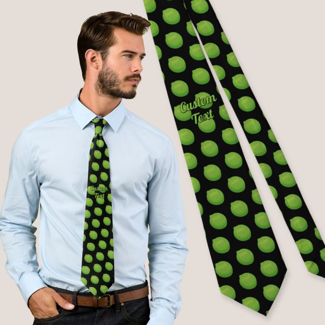 Cravate Motif Citron Vert (Créateur téléchargé)