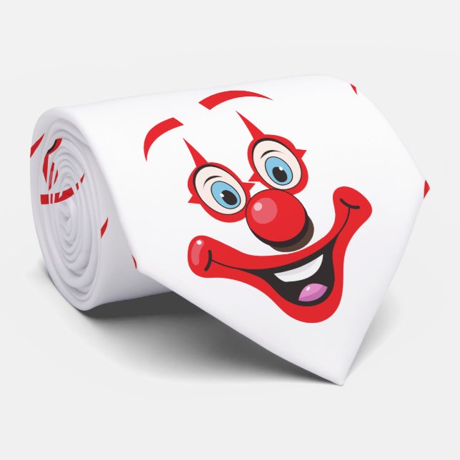 Cravate Motif clown (Roulé)