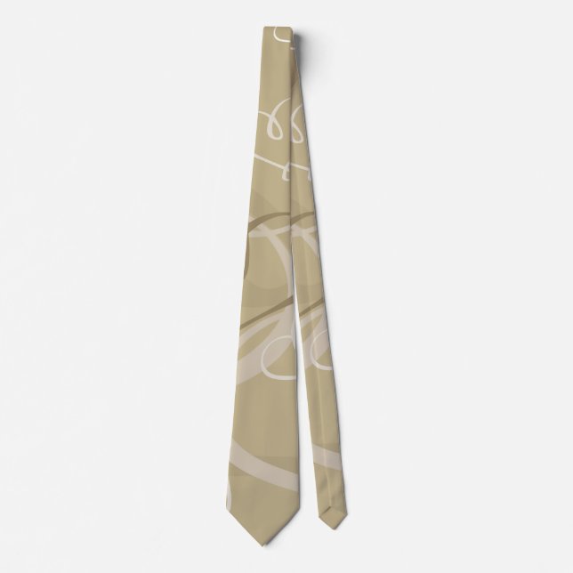 Cravate Motif coeur d'or (Devant)