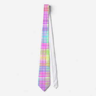 Cravate Motif coloré de plaid