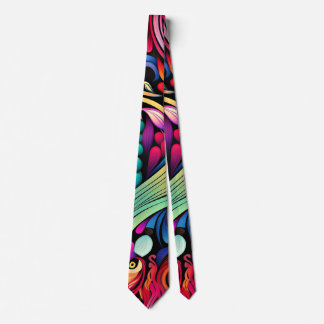 Cravate Motif coloré Paisley