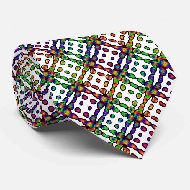 Cravate Motif coloré vif (Roulé)
