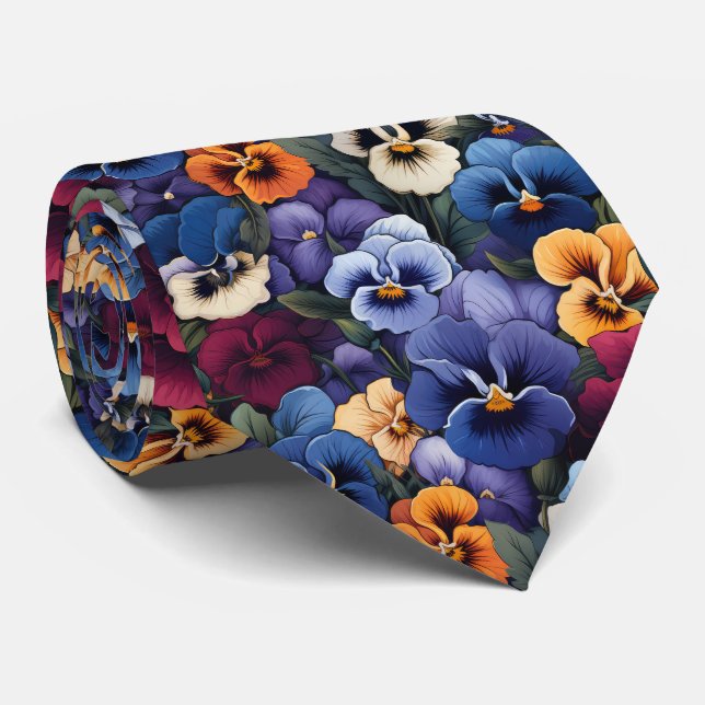 Cravate motif cool carrelé (Roulé)