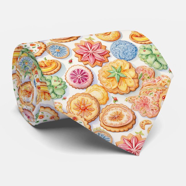 Cravate motif cool carrelé (Roulé)
