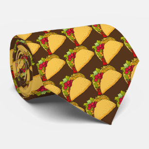 Cravate motif cool carrelé taco