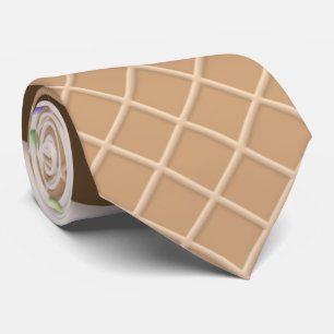 Cravate motif cool gaufre crème glacée