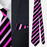 Cravate Motif couleur mignonne rayures<br><div class="desc">Couleur Cute Stripes Motif cravate.</div>