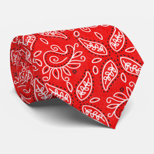 Cravate motif Country Red Paisley