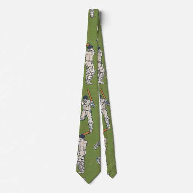 Cravate Motif Cricket vintage (Devant)