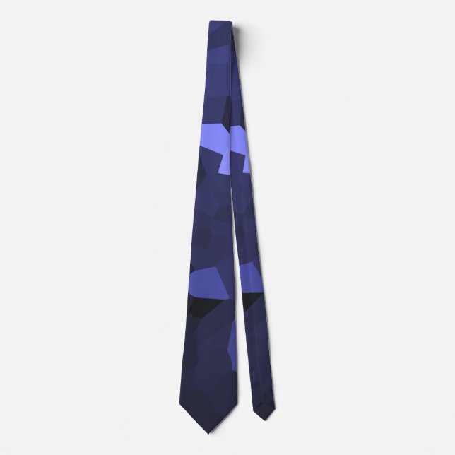 Cravate Motif Cristallisé Teinte Violette (Devant)
