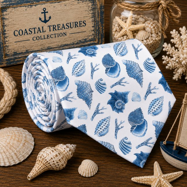 Cravate Motif d'animaux marins à l'aquarelle  (Créateur téléchargé)