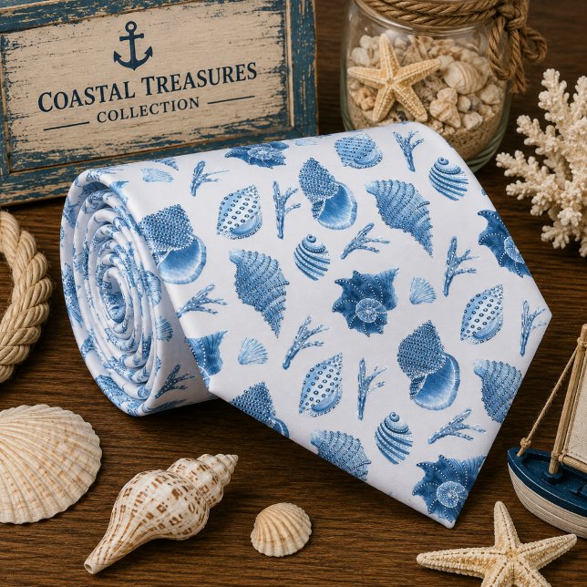 Cravate Motif d'animaux marins à l'aquarelle  (Créateur téléchargé)