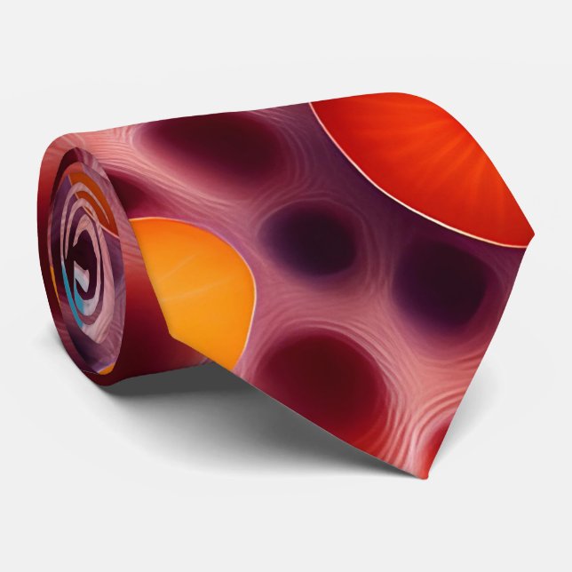 Cravate Motif d'aquarelle Gin Tonic Soda (Roulé)