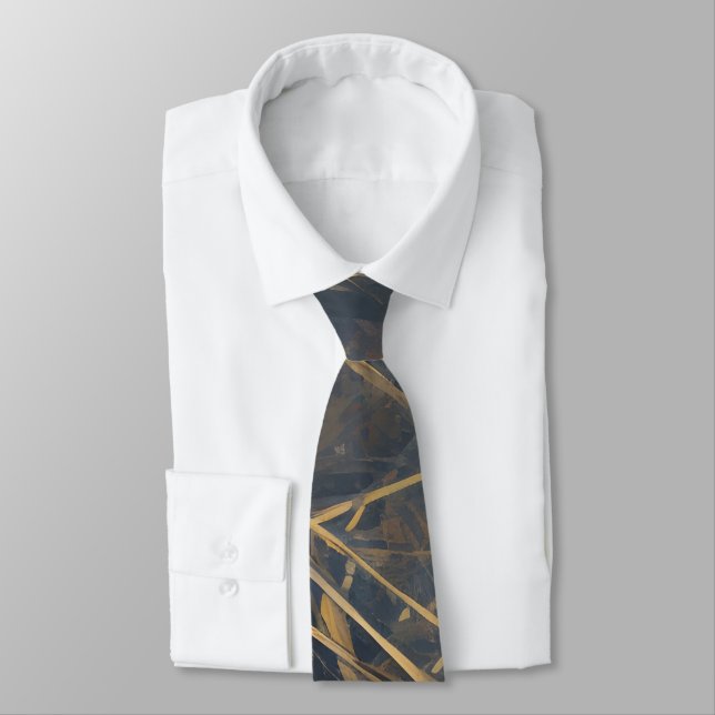 Cravate motif d'art moderne Abstrait (Attaché)