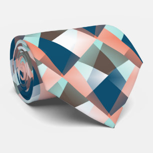 Cravate Motif d'art moderne Abstrait Hip géométrique mosaï