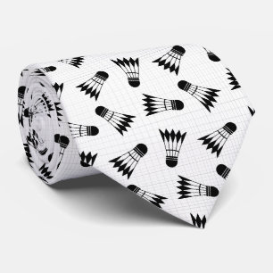 Cravate motif de badminton