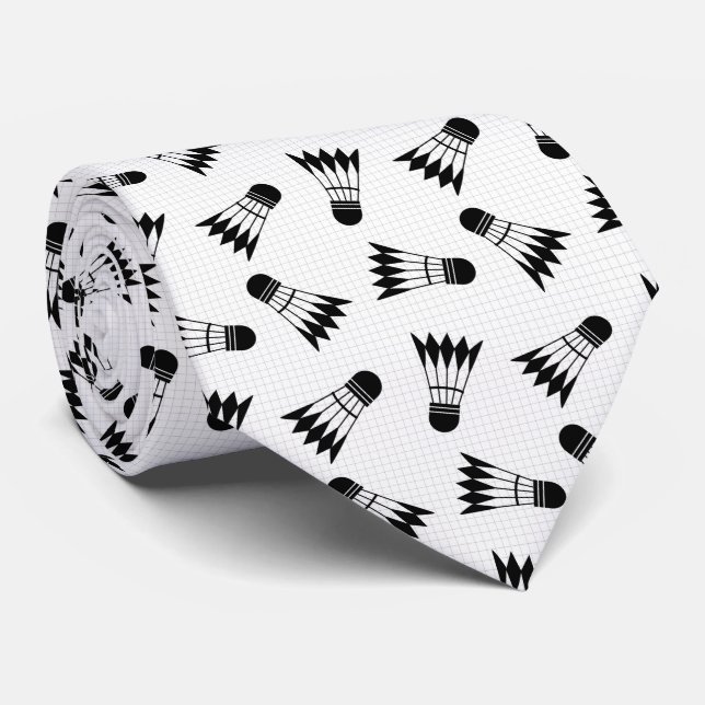 Cravate motif de badminton (Roulé)