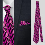 Cravate Motif de bandes violettes colorées<br><div class="desc">Cravate Motif violet coloré.</div>
