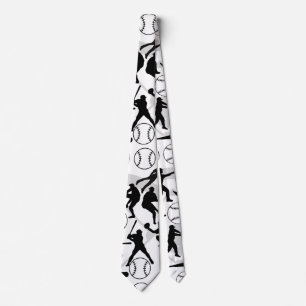 Cravate Motif de base-ball.w