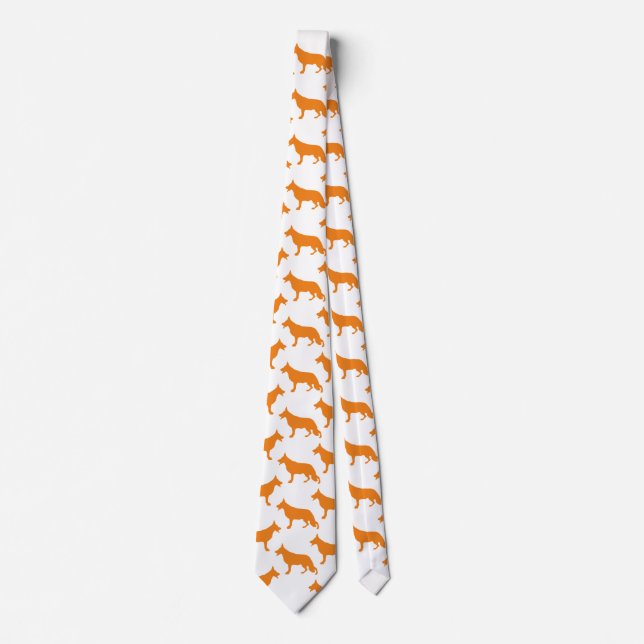 Cravate Motif de Berger Allemand (Devant)