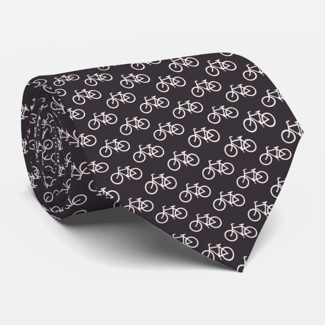 Cravate Motif de bicyclette (Roulé)