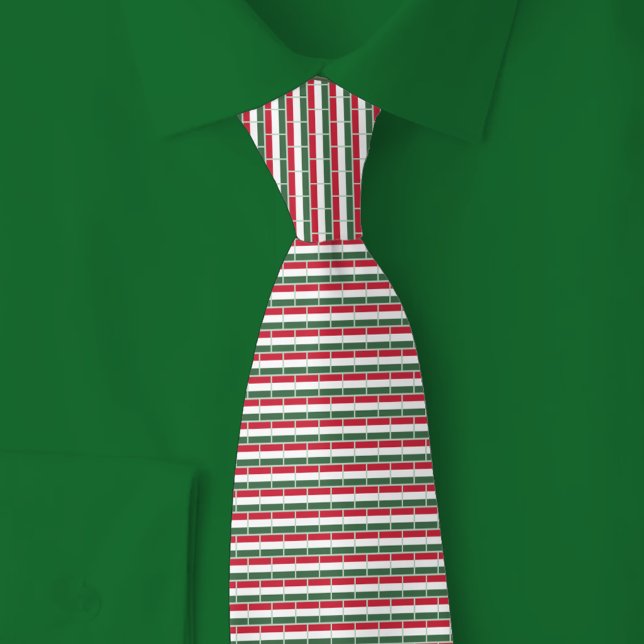 Cravate Motif de brique du drapeau de la Hongrie (Créateur téléchargé)