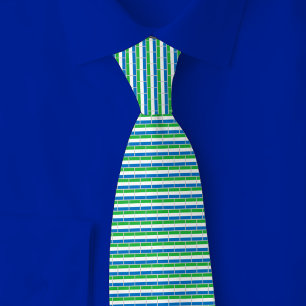 Cravate Motif de brique du drapeau de la Sierra Leone