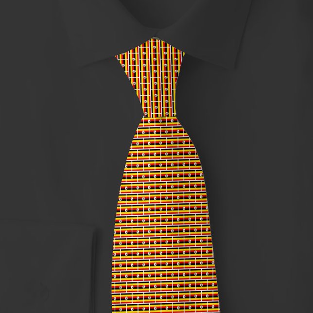 Cravate Motif de brique du drapeau de l'Ouganda (Créateur téléchargé)