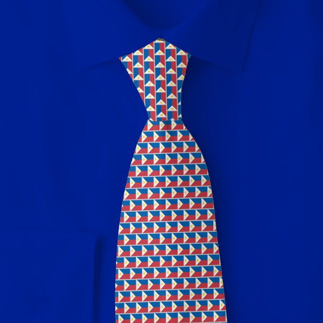 Cravate Motif de brique du drapeau des Philippines (Créateur téléchargé)
