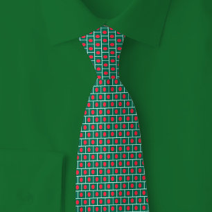 Cravate Motif de brique du drapeau du Bangladesh