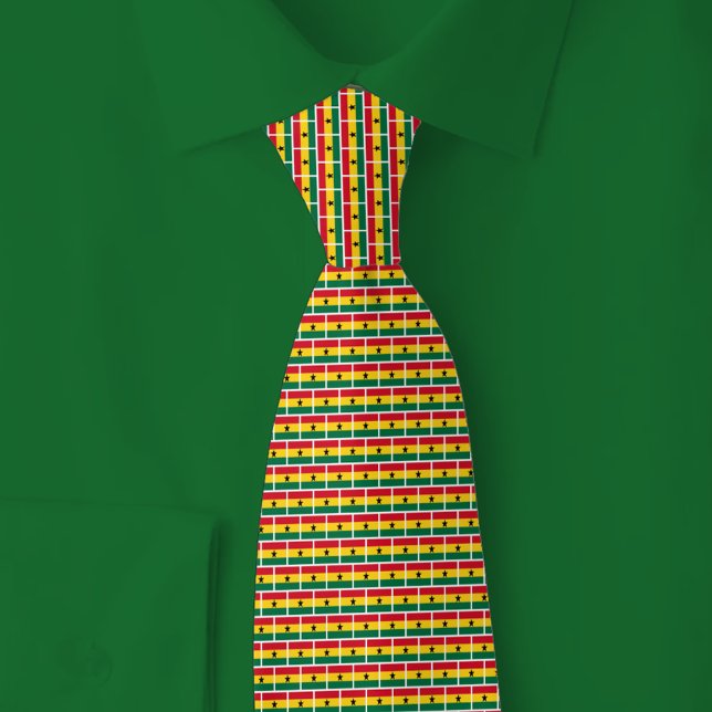 Cravate Motif de brique du drapeau du Ghana (Créateur téléchargé)