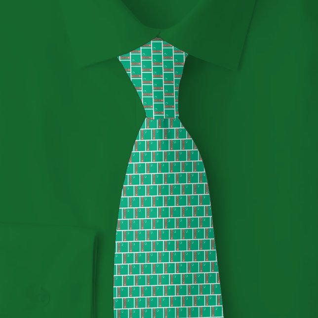 Cravate Motif de brique du drapeau du Turkménistan (Créateur téléchargé)