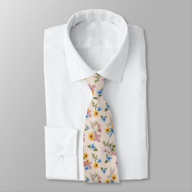Cravate Motif de broderie florale BUGS BUNNY™ (Attaché)