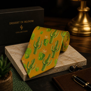 Cravate Motif de cactus sauvage