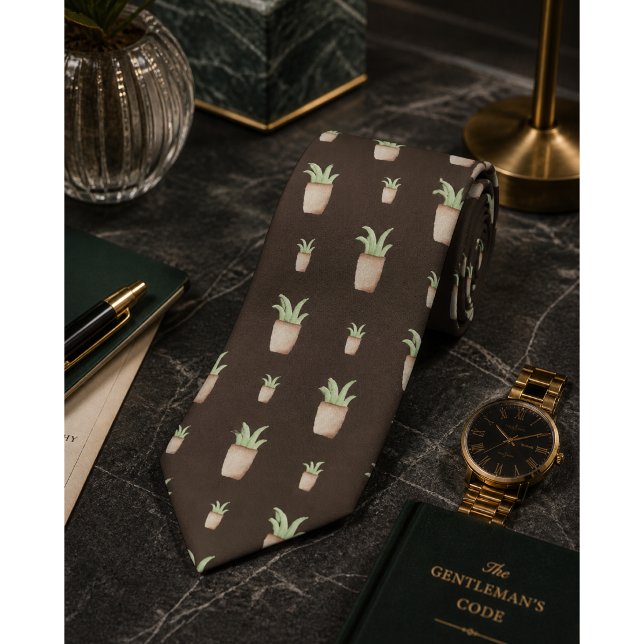 Cravate Motif de cactus sauvage (Créateur téléchargé)