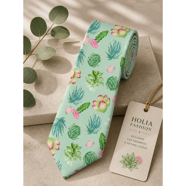 Cravate Motif de cactus sauvage (Créateur téléchargé)