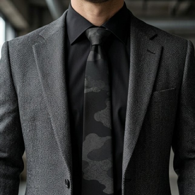 Cravate Motif de camouflage furtif Black Ops (Créateur téléchargé)