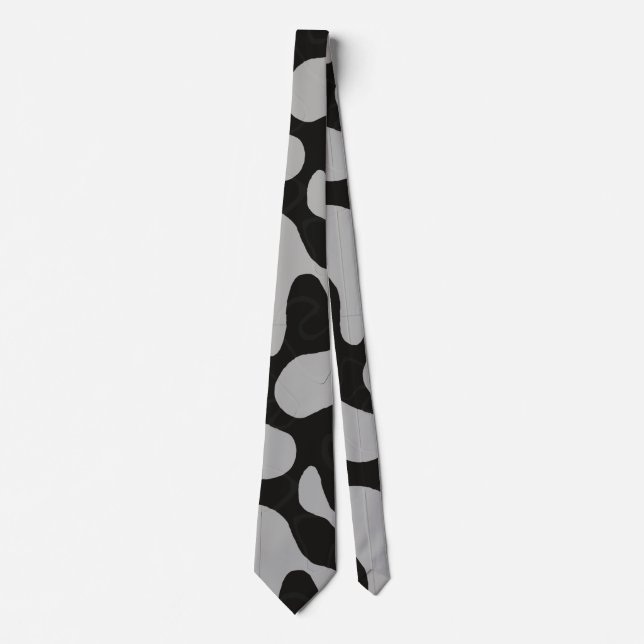 Cravate motif de camouflage gris (Devant)