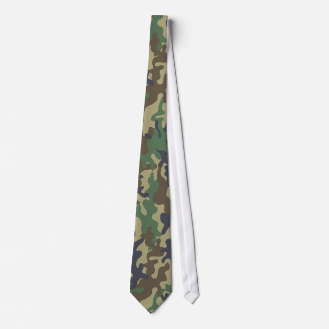 Cravate Motif de camouflage militaire (Devant)