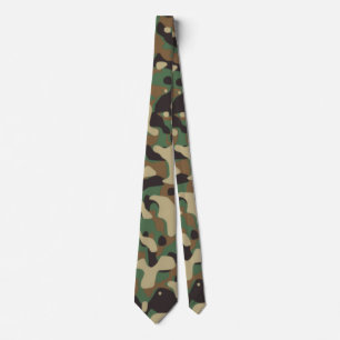 Cravate Motif de camouflage militaire numérique pour les z