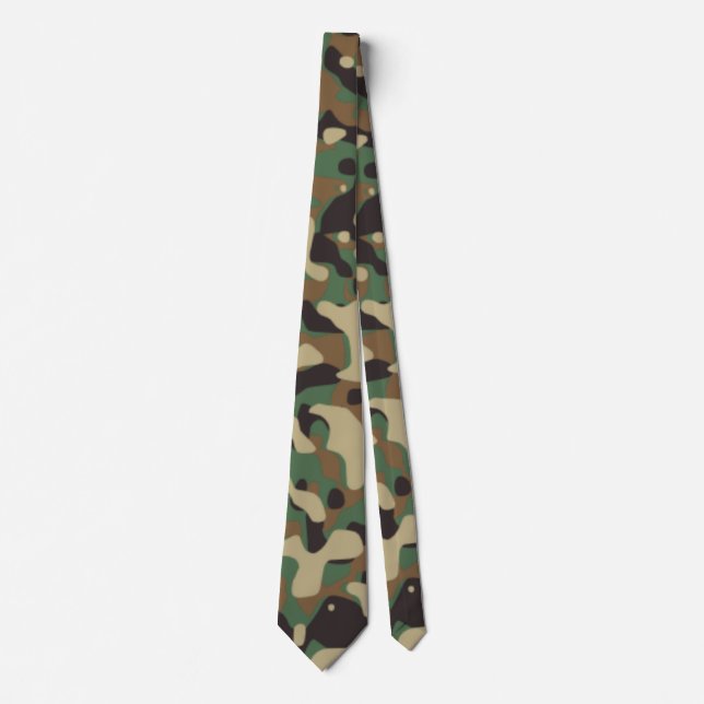 Cravate Motif de camouflage militaire numérique pour les z (Devant)