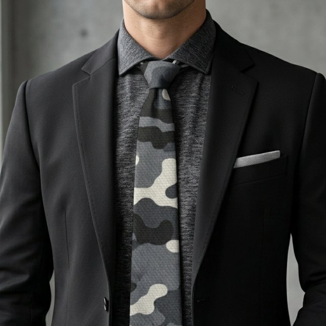 Cravate Motif de camouflage militaire urbain (Créateur téléchargé)