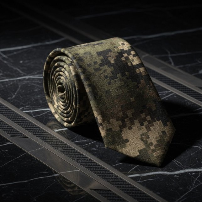 Cravate Motif de camouflage tactique Pixel Shadow (Créateur téléchargé)
