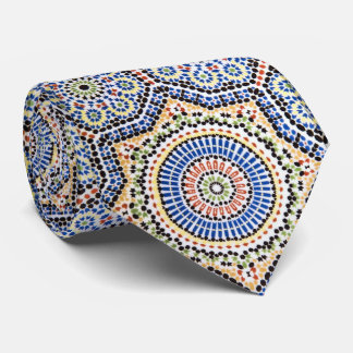 Cravate Motif de carreaux portugais traditionnels Azulejo